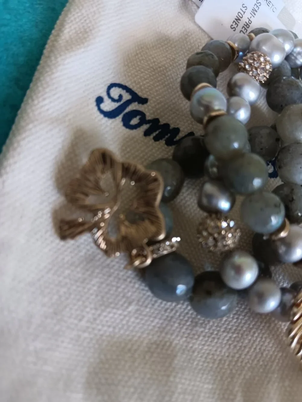 Tommy Bahama triple strand stretch bracelet